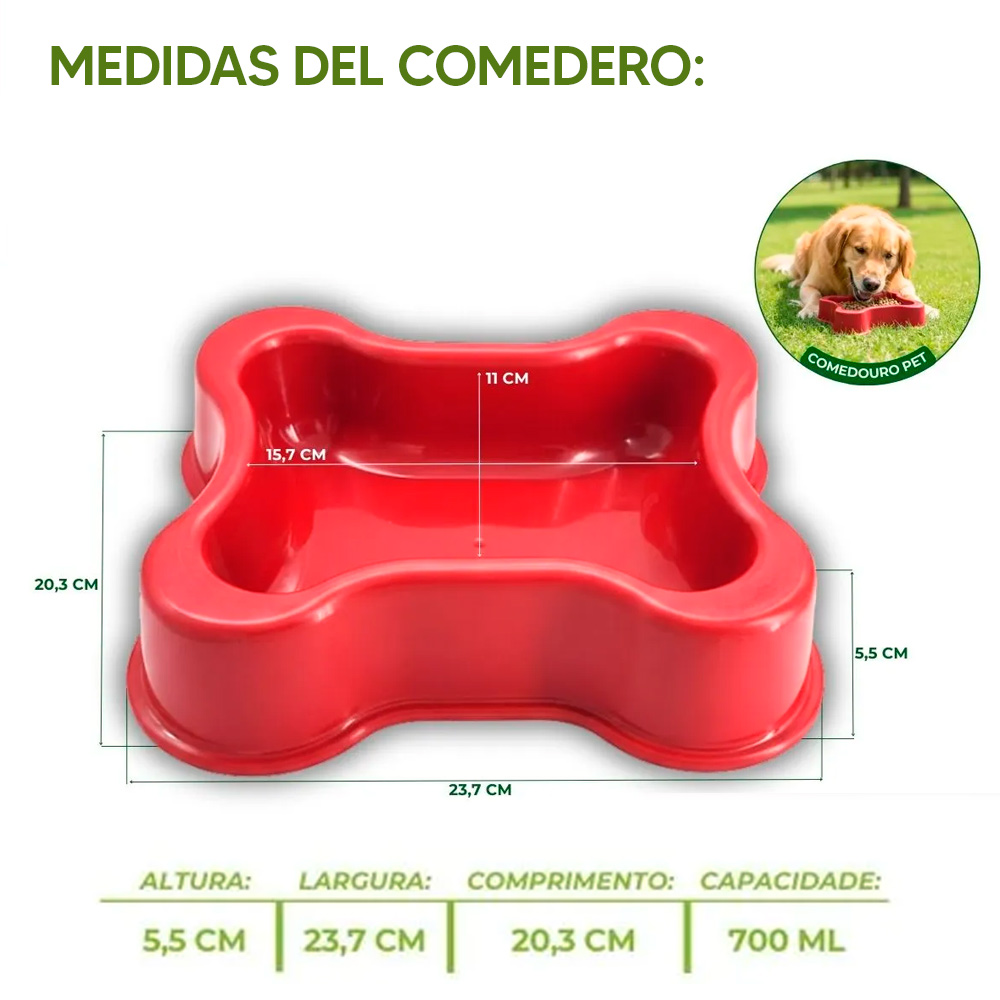 Comedero Osso para mascotas - Imagen 3